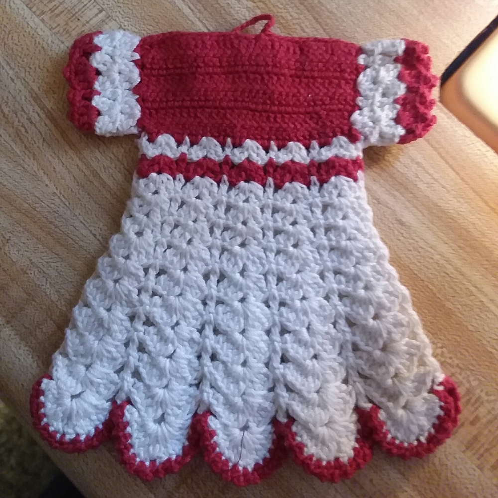 Vintage hanging crochet dress